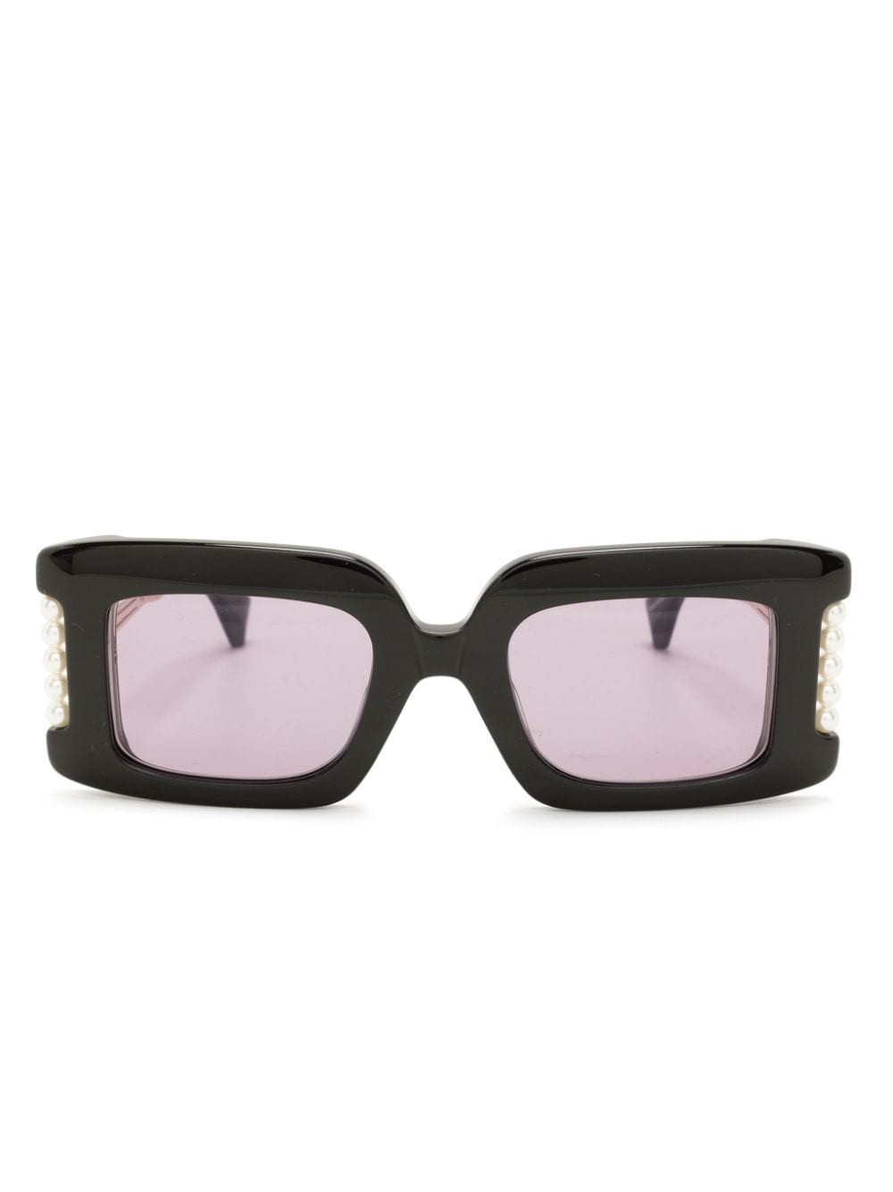 Vivienne Westwood Judy rectangle-frame sunglasses - Schwarz von Vivienne Westwood