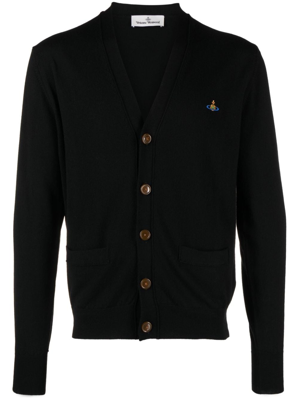 Vivienne Westwood Bestickter Cardigan mit V-Ausschnitt - Schwarz von Vivienne Westwood