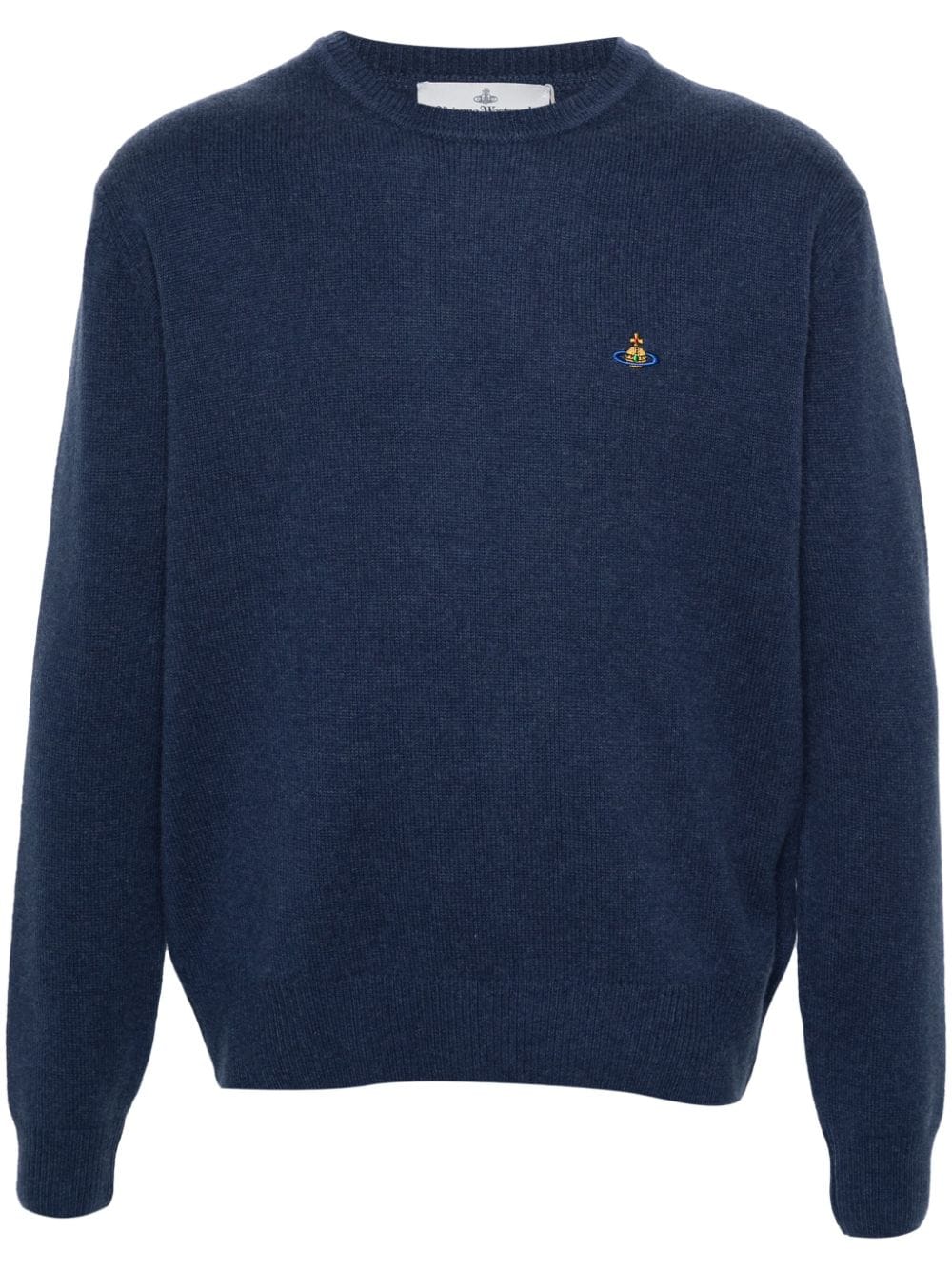 Vivienne Westwood Strickpullover mit Orb-Stickerei - Blau von Vivienne Westwood