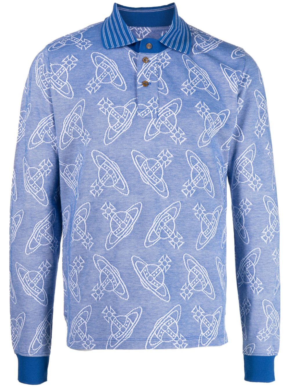 Vivienne Westwood Poloshirt aus Orb-Jacquard - Blau von Vivienne Westwood