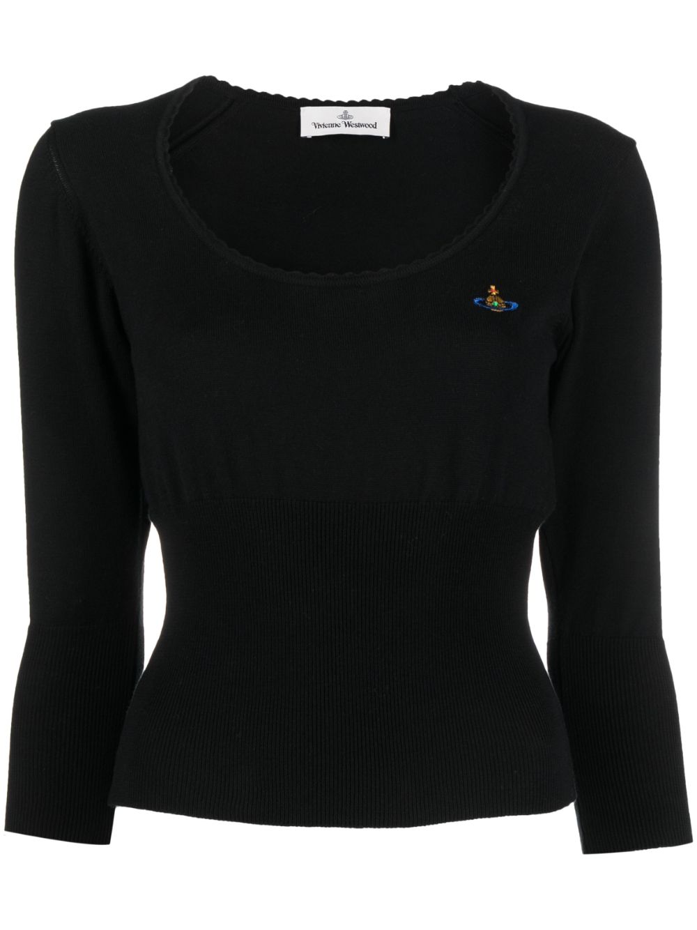 Vivienne Westwood Fein gestrickter Pullover - Schwarz von Vivienne Westwood