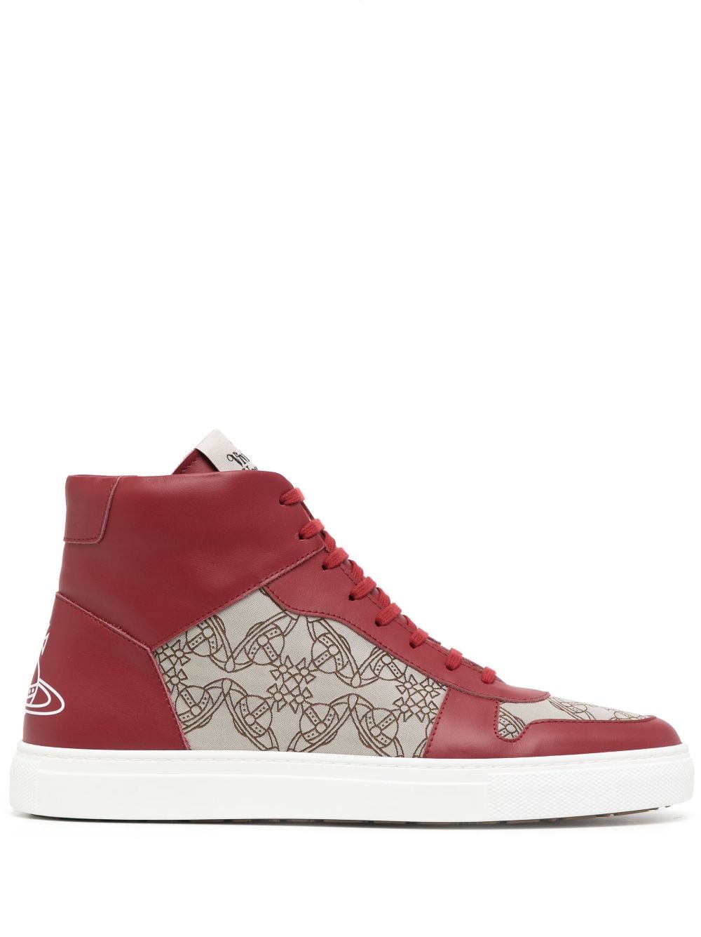 Vivienne Westwood High-Top-Sneakers mit Logo - Rot von Vivienne Westwood