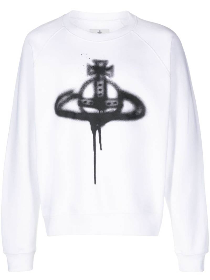 Vivienne Westwood Sweatshirt mit Orb-Print - Weiß von Vivienne Westwood