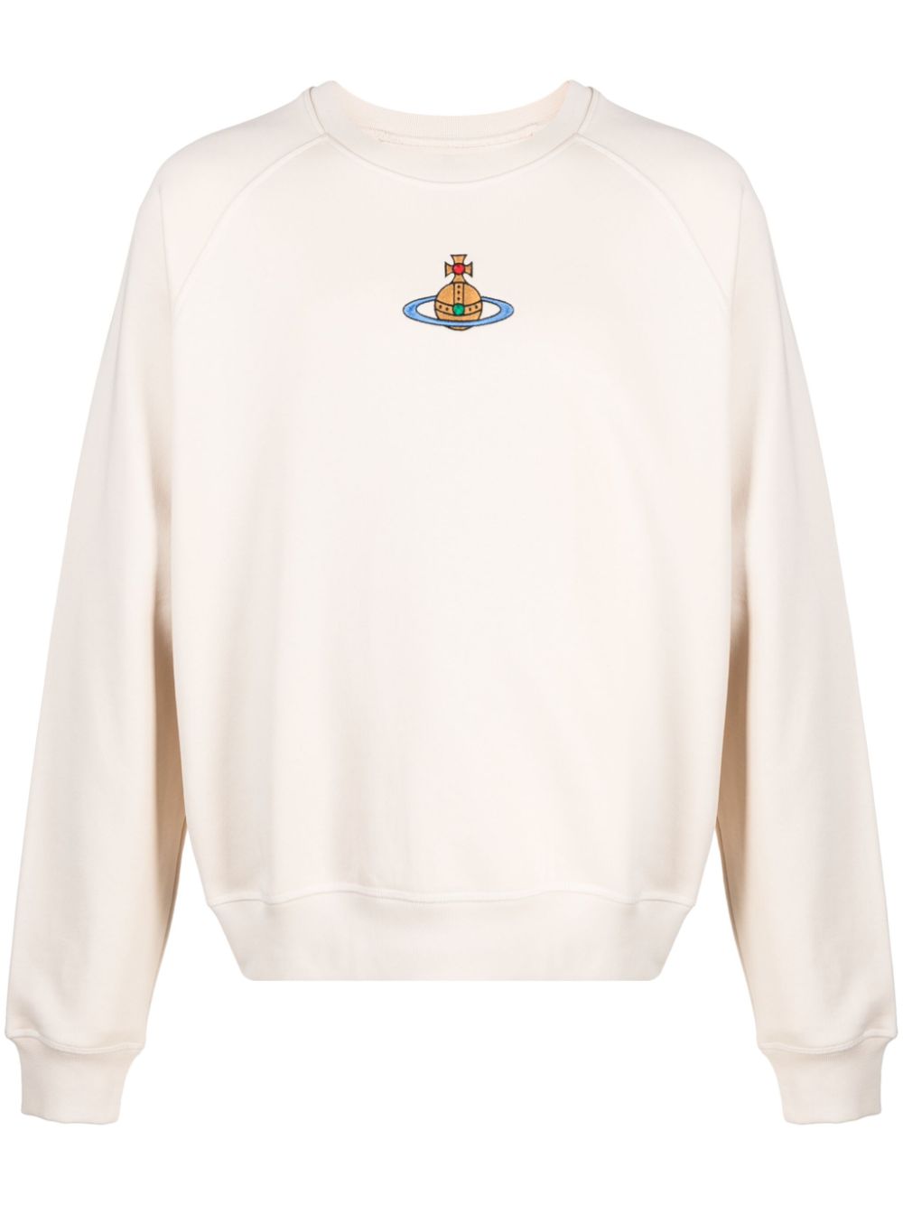 Vivienne Westwood Sweatshirt aus Bio-Baumwolle mit Orb - Nude von Vivienne Westwood