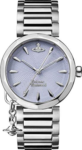 Vivienne Westwood Damen Quartz Armbanduhr, 31.00mm GehäusegröÃŸe mit blau analog Zifferblatt und Silber Metallarmband Armband VV246LBLSL von Vivienne Westwood