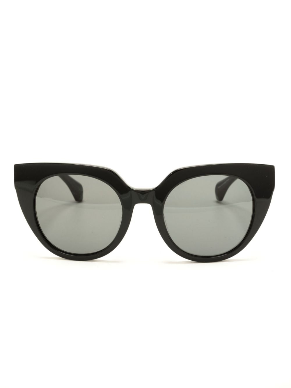 Vivienne Westwood logo-detail cat-eye sunglasses - Schwarz von Vivienne Westwood