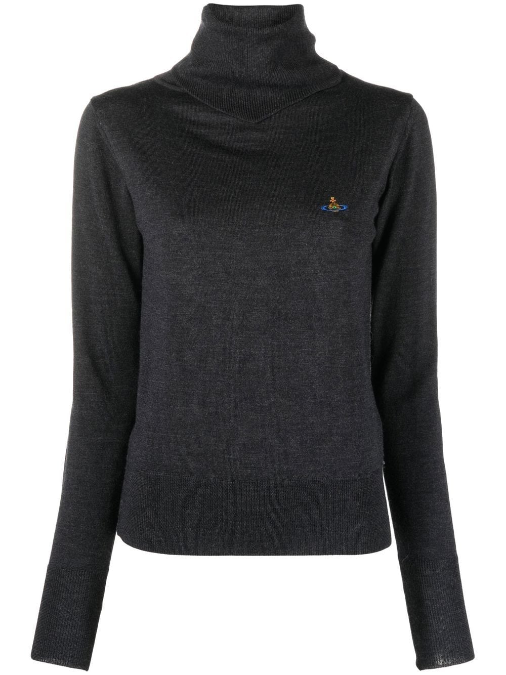 Vivienne Westwood Rollkragenpullover mit Logo-Stickerei - Grau von Vivienne Westwood