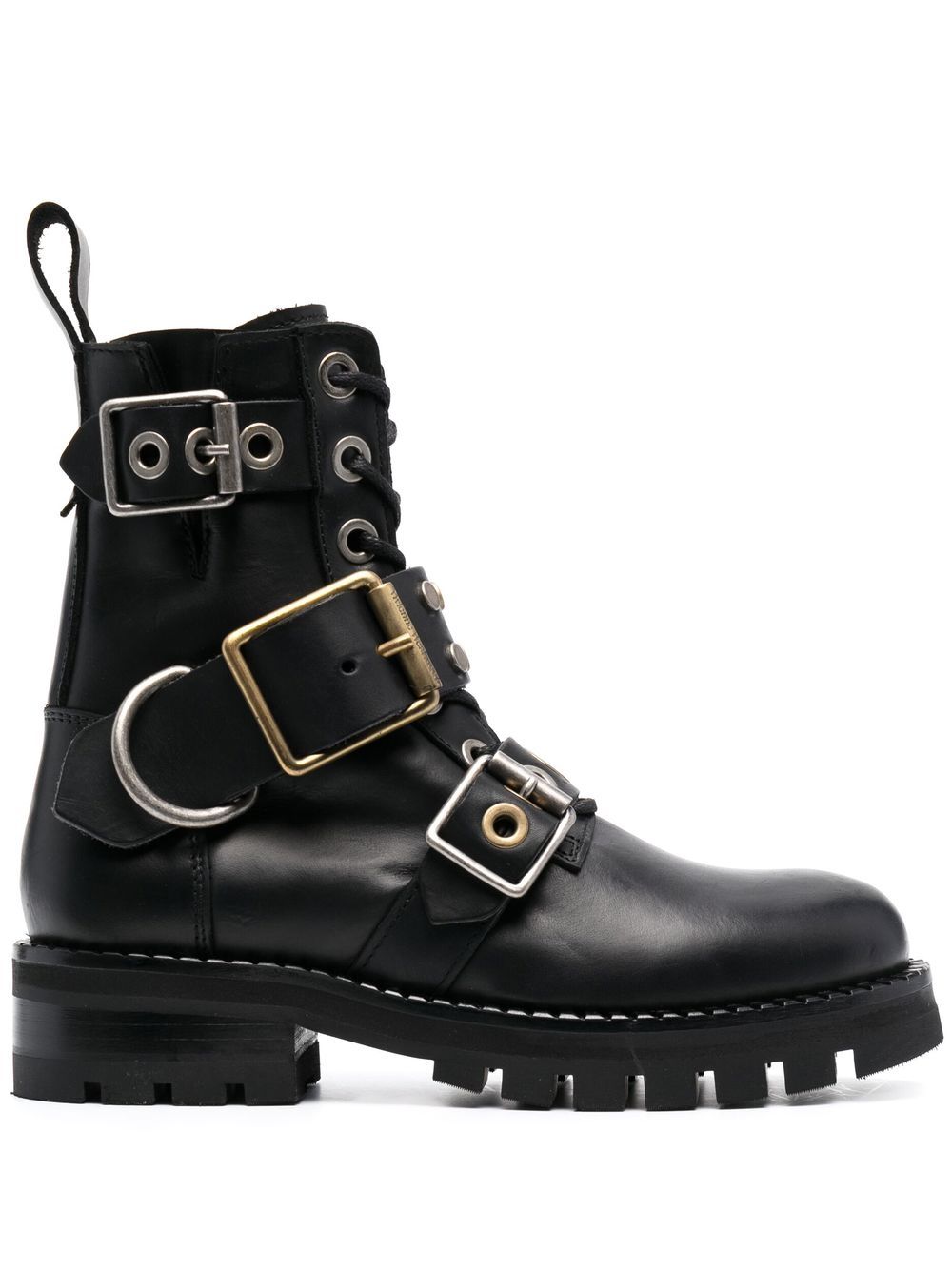 Vivienne Westwood Military-Boots mit Nieten - Schwarz von Vivienne Westwood