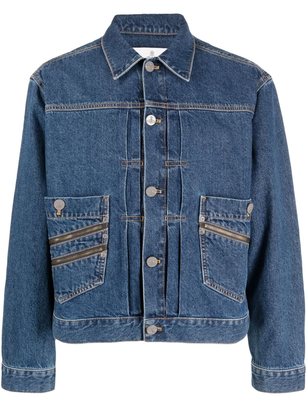 Vivienne Westwood Jeansjacke mit Reißverschlussdetail - Blau von Vivienne Westwood