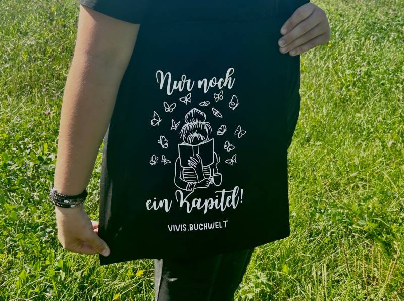 Tragetasche, Jutebeutel, Baumwolltasche „Nur Noch Ein Kapitel" von Vivisbuchwelt