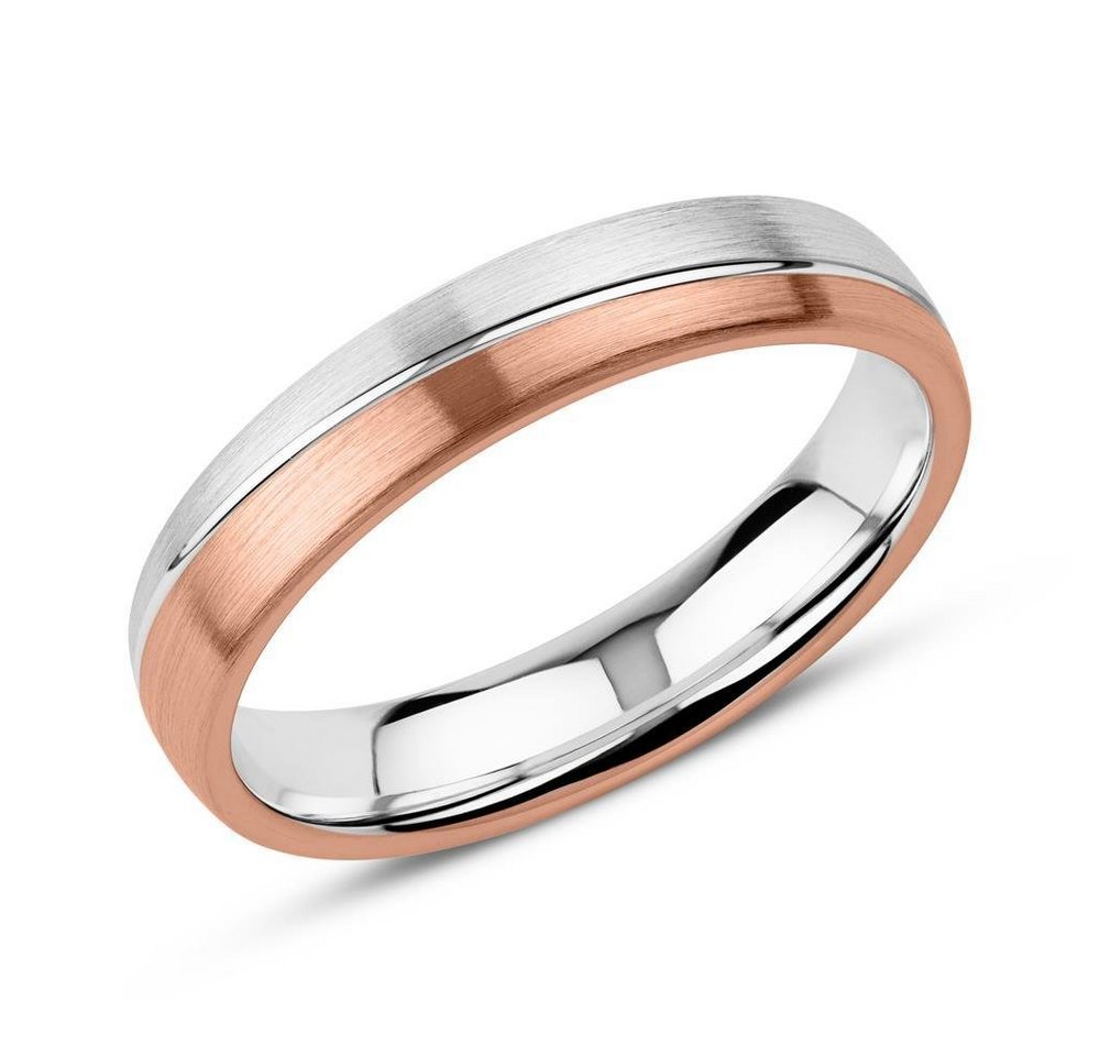 Vivo Silberring Ring für Herren von Unique aus Sterlingsilber, rosévergoldet von Vivo