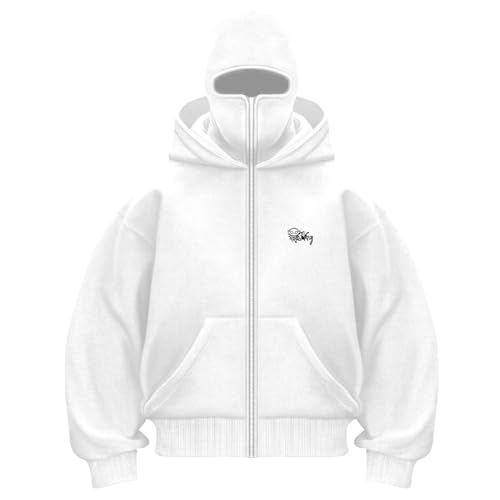 Vivoofchic Hoodie Herren Y2K Kapuzenpullover | Fashion Streetwear Sweatshirt mit Doppelhut-Design und Reißverschluss | Langarm Casual Jacket für Männer und Frauen Vivoofchic Hoodie Herren Y2K Kapuzenpullover | Fashion Streetwear Sweatshirt mit Doppelhut-Design und Reißverschluss | Langarm Casual Jacket für Männer und Frauen von Vivoofchic