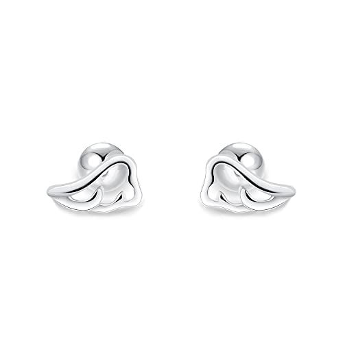 Viwind Kinder Ohrringe 925 Sterling Silber Mädchen Ohrringe 5mm Niedlich Ohrringe Zirkonia Ohrringe Sicherheit für Kinder Schmuck für Geschenk Helix Earrings (Flügel) von Viwind