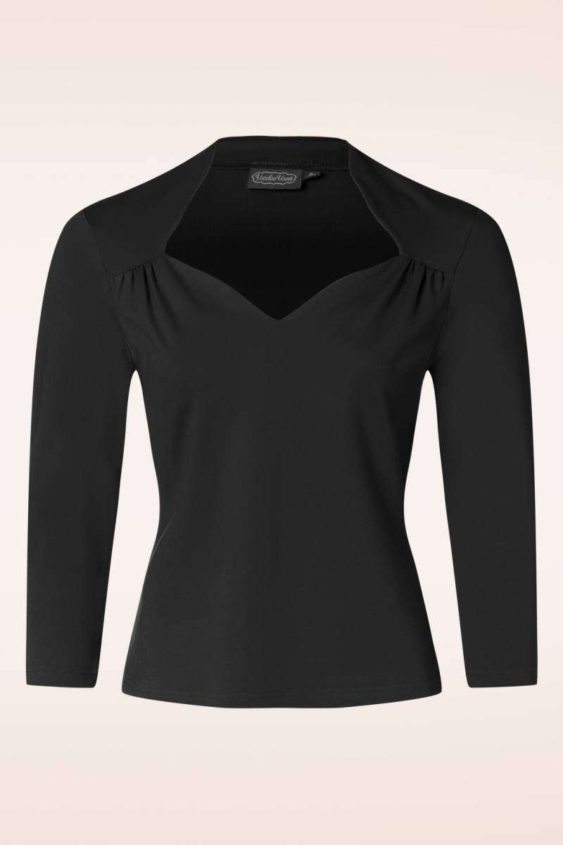 Sweetheart Jersey Top in Schwarz Sweetheart Jersey Top in Schwarz von Vixen