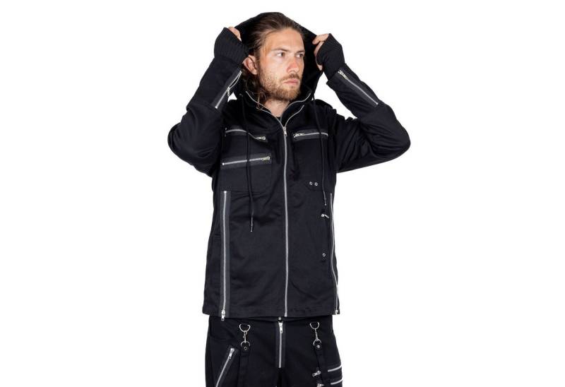 Vixxsin Blouson Jaylen Denim Jeans Industrial Gothic Zipper von Vixxsin