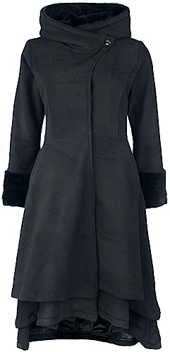 Vixxsin Gloaming Coat Frauen Mantel schwarz M 100% Polyester Everyday Goth, Gothic, Romantik von Vixxsin