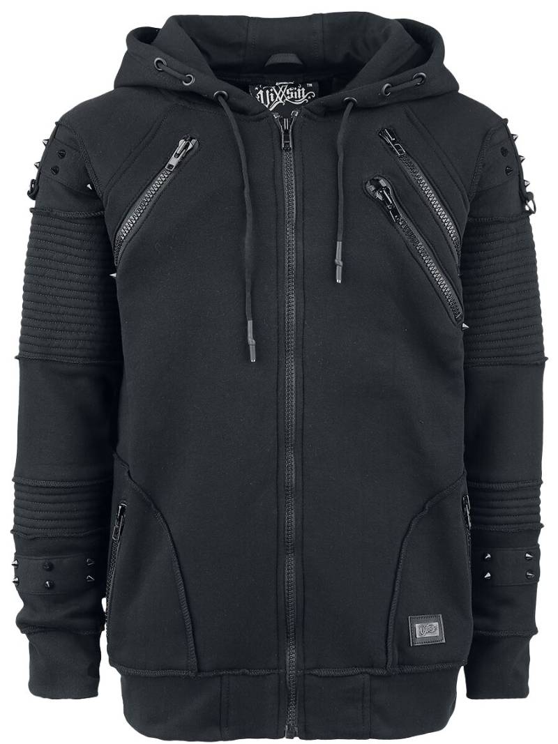 Vixxsin - Gothic Kapuzenjacke - Black Chrome Hood - S bis XXL - für Männer - Größe XXL - schwarz von Vixxsin