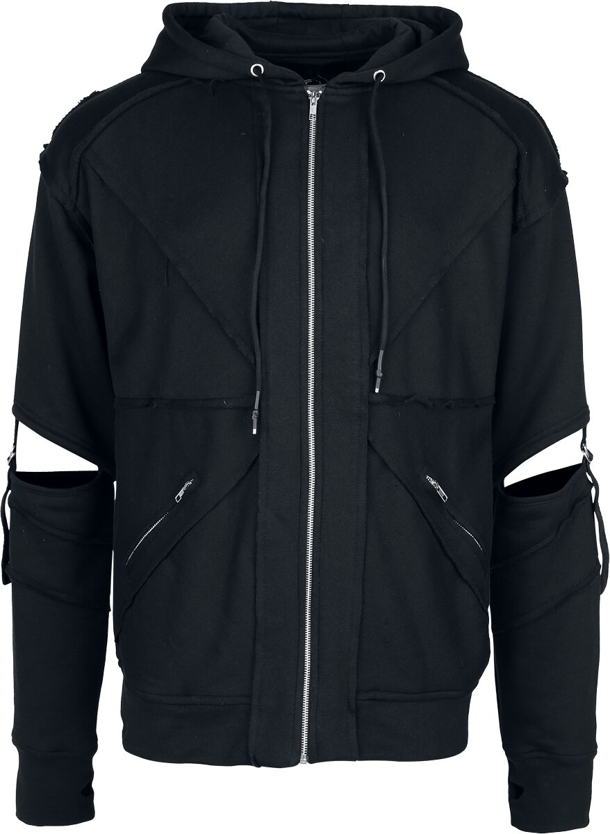 Vixxsin - Gothic Kapuzenjacke - Rafe Hood Mens Black - S bis 4XL - für Männer - Größe 4XL - schwarz von Vixxsin