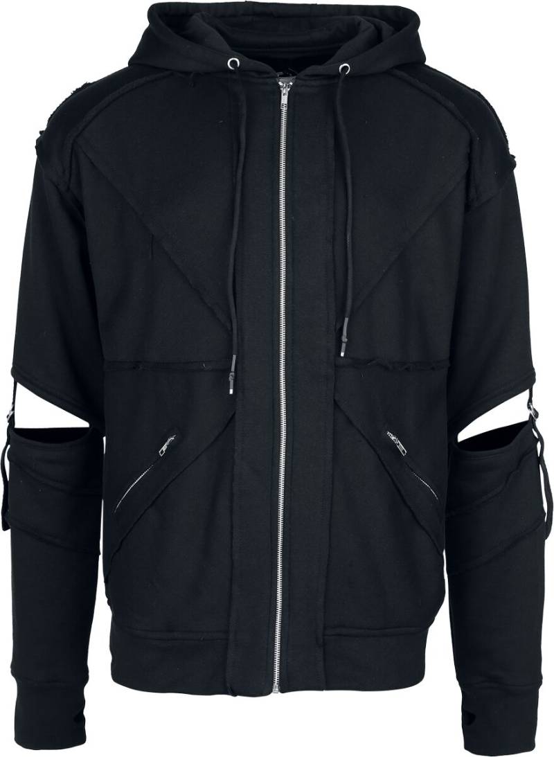 Vixxsin - Gothic Kapuzenjacke - Rafe Hood Mens Black - S bis 4XL - für Männer - Größe M - schwarz von Vixxsin