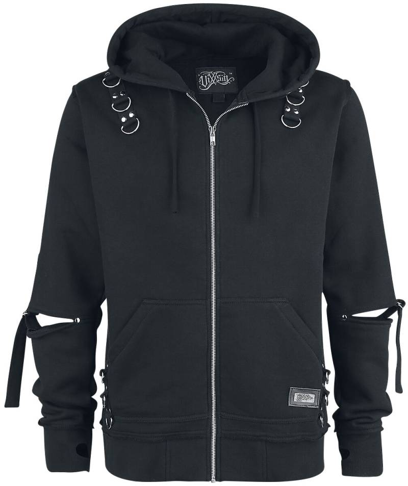 Vixxsin - Gothic Kapuzenjacke - Rhain Hood - S bis XXL - für Männer - Größe XL - schwarz von Vixxsin