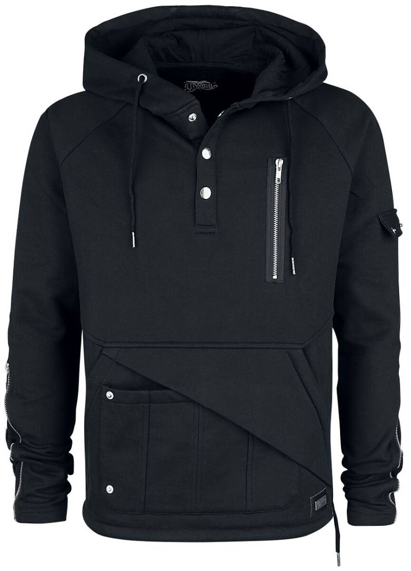 Vixxsin - Gothic Kapuzenpullover - Faustus Top - S bis XL - für Männer - Größe L - schwarz von Vixxsin