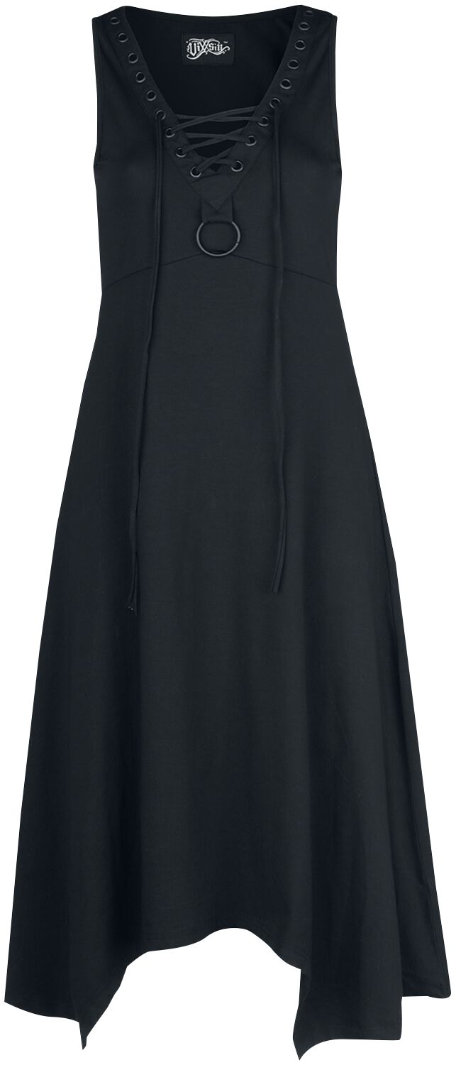 Vixxsin - Gothic Kleid knielang - Mora Dress - S bis 4XL - für Damen - Größe L - schwarz von Vixxsin