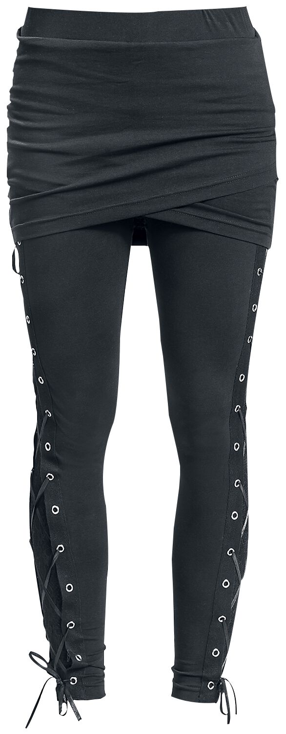 Vixxsin - Gothic Leggings - Ina Leggings - XS bis 4XL - für Damen - Größe S - schwarz von Vixxsin