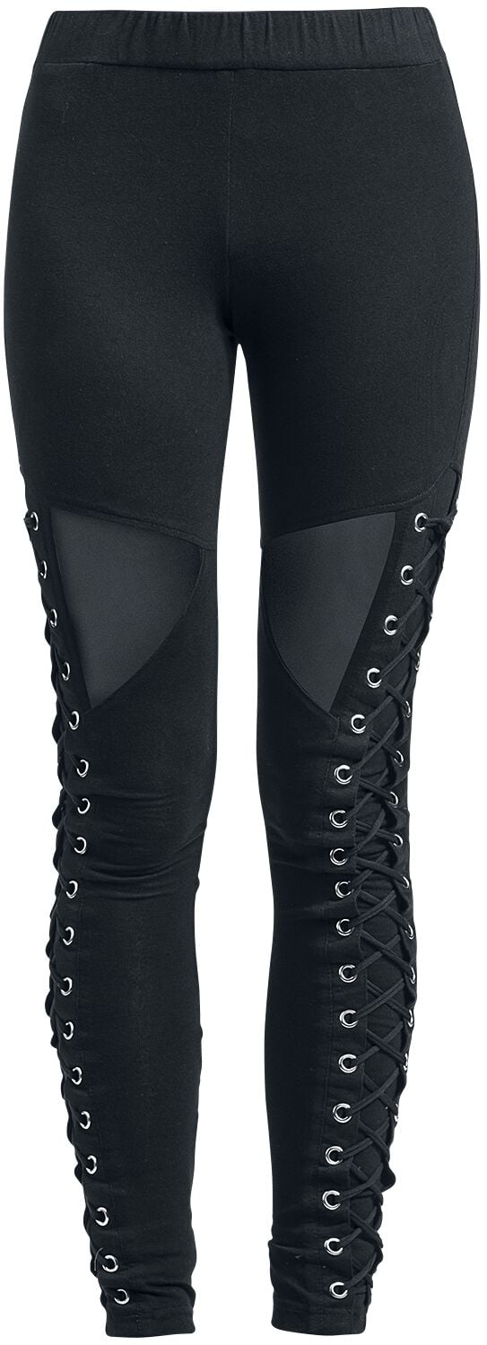 Vixxsin - Gothic Leggings - Onyx Leggings - S bis XL - für Damen - Größe L - schwarz Vixxsin - Gothic Leggings - Onyx Leggings - S bis XL - für Damen - Größe L - schwarz von Vixxsin