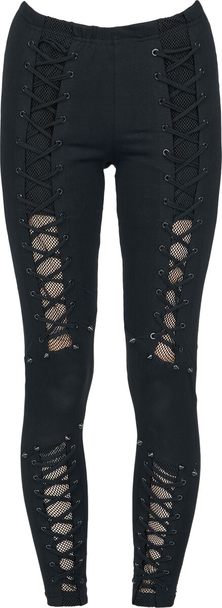 Vixxsin - Gothic Leggings - Poet Leggings - XS bis XXL - für Damen - Größe M - schwarz von Vixxsin