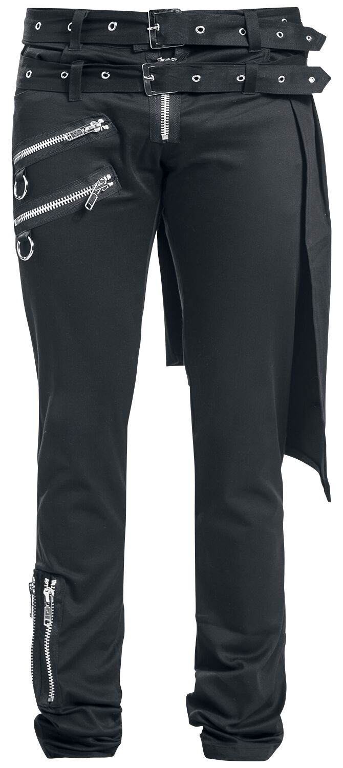 Vixxsin - Gothic Stoffhose - Graves Pant Slim Fit - W30L32 bis W38L34 - für Männer - Größe W30L32 - schwarz von Vixxsin