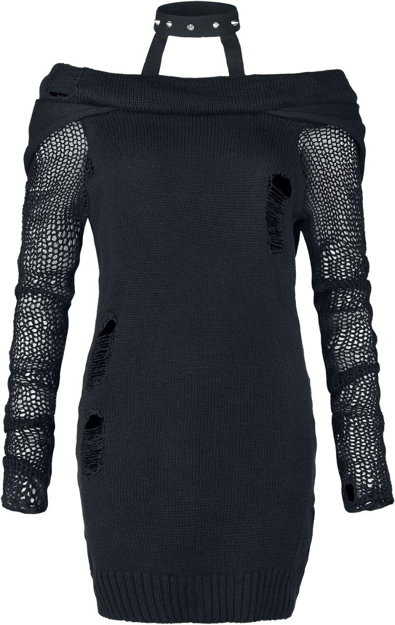 Vixxsin - Gothic Strickpullover - Absence of Light Top - XS bis XXL - für Damen - Größe M - schwarz von Vixxsin