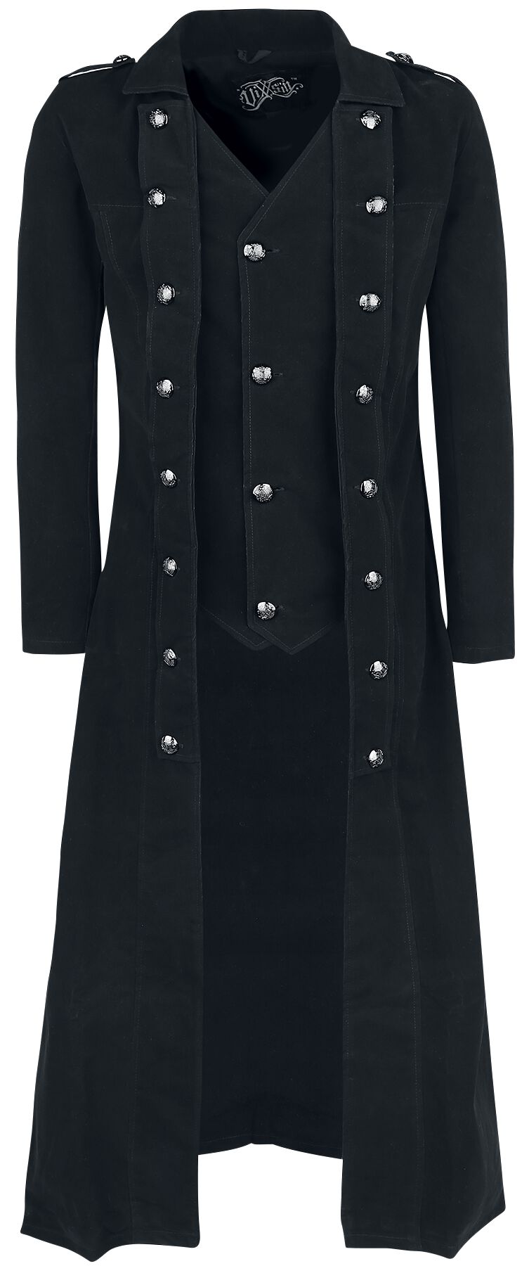 Vixxsin - Gothic Wintermantel - Walker Coat - S bis XXL - für Männer - Größe S - schwarz von Vixxsin