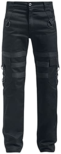 Vixxsin Liam Pants Männer Stoffhose schwarz W36L34 100% Baumwolle Biker, Gothic, Industrial, Rockwear von Vixxsin