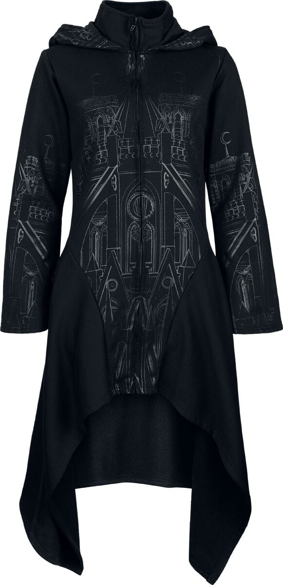 Vixxsin Mantel - Bailica Hood - XS bis 4XL - für Damen - Größe M - schwarz von Vixxsin