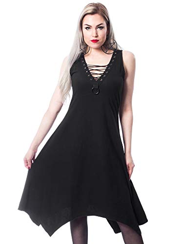 Vixxsin Mora Dress Frauen Mittellanges Kleid schwarz XXL von Vixxsin