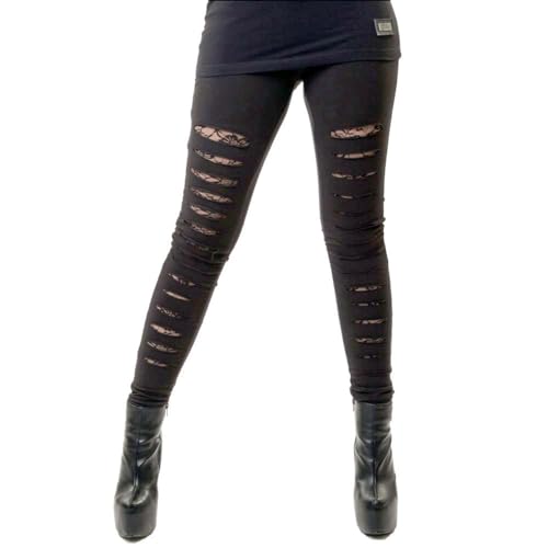 Vixxsin Slasher Frauen Leggings schwarz L 95% Baumwolle, 5% Elasthan Everyday Goth von Vixxsin