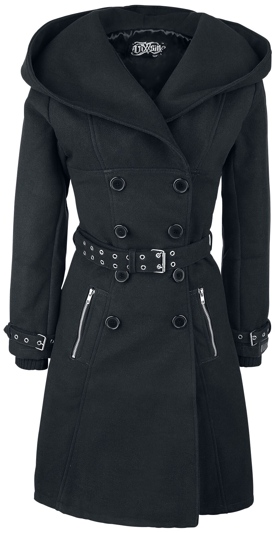 Vixxsin Wintermantel - Decay Coat - S bis 5XL - für Damen - Größe 3XL - schwarz von Vixxsin