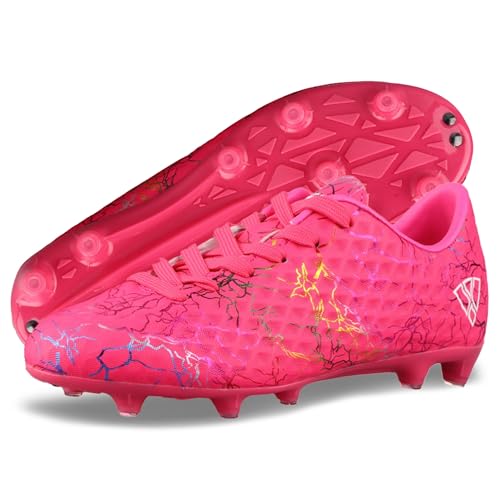 Vizari FG Fußballschuhe Kinder mit Stollen | Unisex Fussball Schuhe Jungen Mädchen | Outdoor Soccer Cleats Turf Football Boots für Training & Matches Gr. 25–38 von Vizari