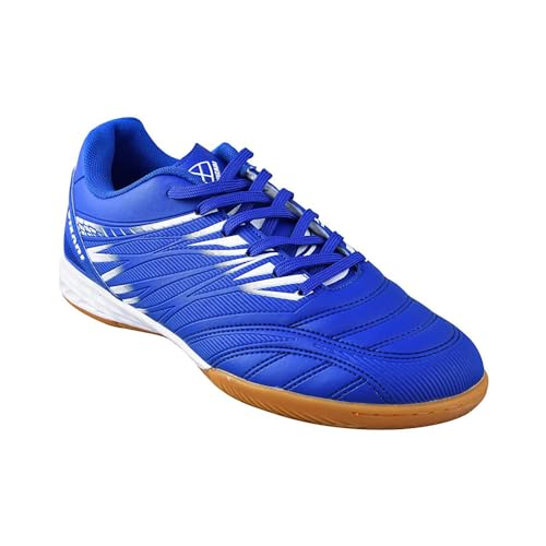 Vizari Herren 'Valencia' in Indoor Fußball / Futsal Schuhe für Indoor und flache Oberflächen, Royal/Weiß, 46 EU von Vizari