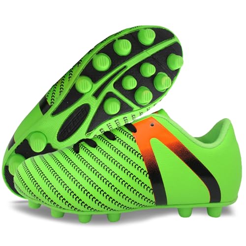 Vizari Fußballschuhe für festen Boden – Leichte & Robuste Fußballschuhe mit Gummistollen für Jungen & Mädchen | FG Stollenschuhe für draußen von Vizari