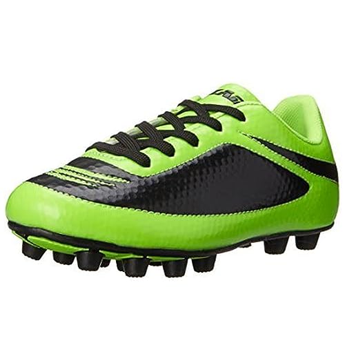 Vizari Infinity FG Fussballschuhe Kinder - Stollenschuhe Outdoor Fußballschuhe für Jungen & Mädchen - Grün, Schwarz - Größe 26 von Vizari