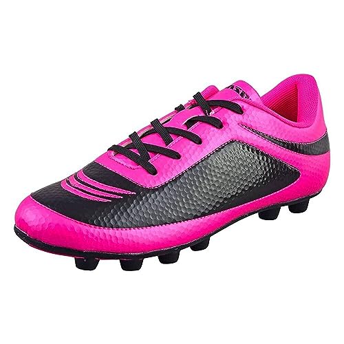 Vizari Infinity FG Fussballschuhe Kinder - Stollenschuhe Outdoor Fußballschuhe für Jungen & Mädchen - Rosa, Schwarz - Größe 25,5 von Vizari