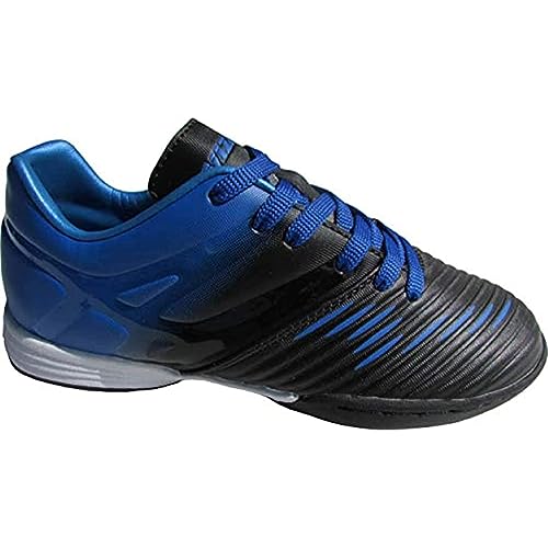 Vizari Liga Fussballschuhe Kinder - Stollenschuhe Indoor Fußballschuhe für Jungen & Mädchen - Blau, Schwarz - Größe 25,5 von Vizari