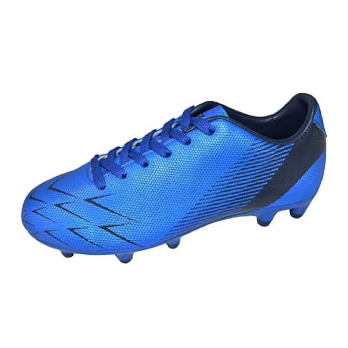 Vizari Ranger FG Fussballschuhe Kinder - Stollenschuhe - Outdoor Fester Untergrund - Fußballschuhe für Jungen & Mädchen - Blau, Schwarz - Größe 28 von Vizari