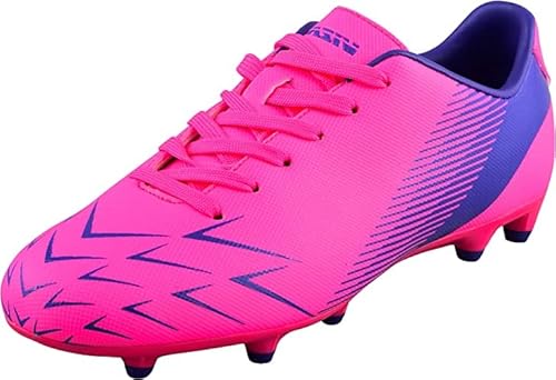 Vizari Ranger FG Fussballschuhe Kinder - Stollenschuhe - Outdoor Fester Untergrund - Fußballschuhe für Jungen & Mädchen - Rosa, Violett - Größe 37 von Vizari