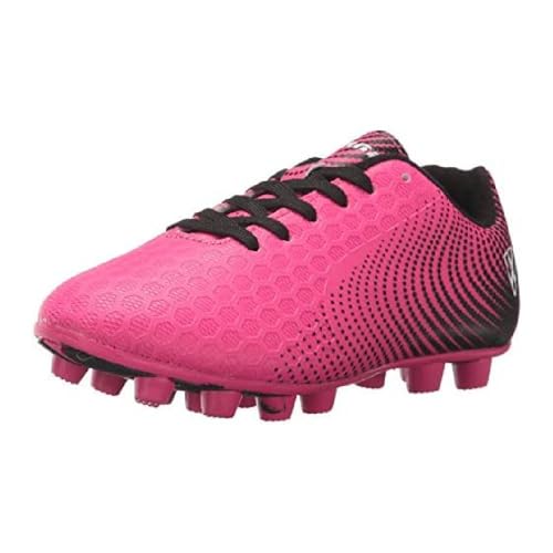 Vizari Unisex-Kid's Stealth FG Pink/Black Size Soccer Shoe Little Kid, rosa/schwarz, 28.5 EU von Vizari