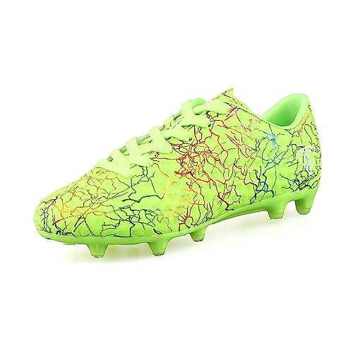 Vizari Zodiac JR FG Fussballschuhe Kinder - Stollenschuhe Outdoor Fußballschuhe für Jungen & Mädchen - Grün, Größe 21 von Vizari