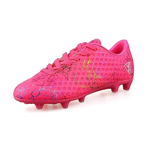 Vizari Zodiac JR FG Fussballschuhe Kinder - Stollenschuhe Outdoor Fußballschuhe für Jungen & Mädchen - Rosa, Größe 21 von Vizari