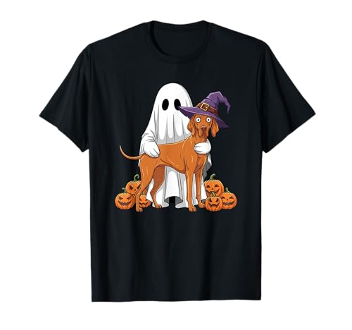Lustiger Geist Vizsla Kürbis Halloween Kinder Herren Damen T-Shirt Lustiger Geist Vizsla Kürbis Halloween Kinder Herren Damen T-Shirt von Vizsla Lovers Cute Halloween Outfits for Boy Girl