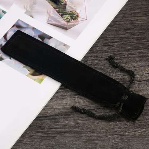 Vjsujehgy 100 StüCk Samt Stift Tasche Schwarz Kordelzug Tasche Einzel Stift Halter Verpackung HüLle für Schule BüRo Werbe Geschenk Vjsujehgy 100 StüCk Samt Stift Tasche Schwarz Kordelzug Tasche Einzel Stift Halter Verpackung HüLle für Schule BüRo Werbe Geschenk von Vjsujehgy